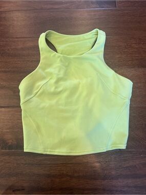 Lululemon Crop Tank Top in Lime Green - Women's Activewear
